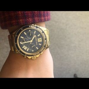 Michael Kors Gold & Navy Watch